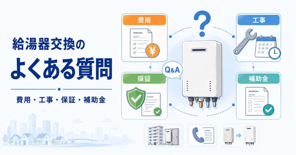船橋市の給湯器交換でよくある質問