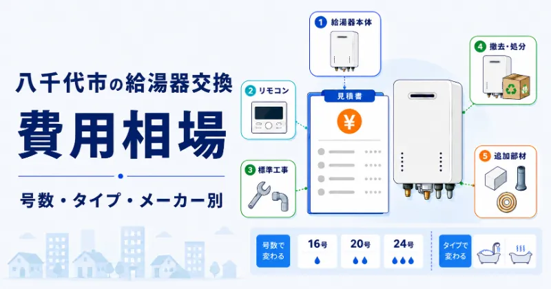八千代市の給湯器交換費用相場
