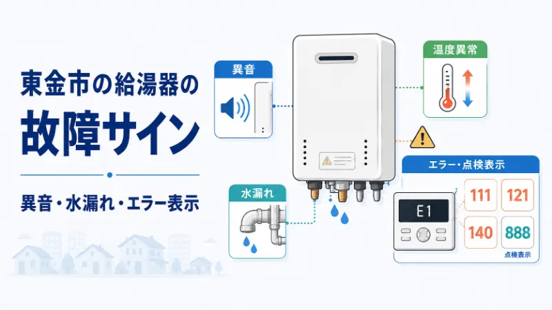 給湯器の故障サインとエラーコード