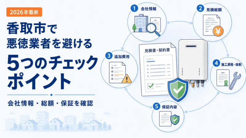 給湯器交換の悪徳業者を避けるチェックポイント