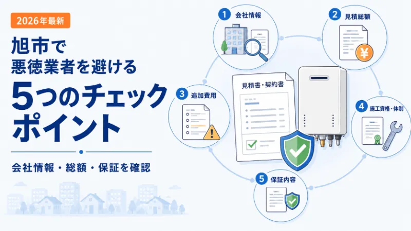 給湯器交換の悪徳業者を避けるチェックポイント