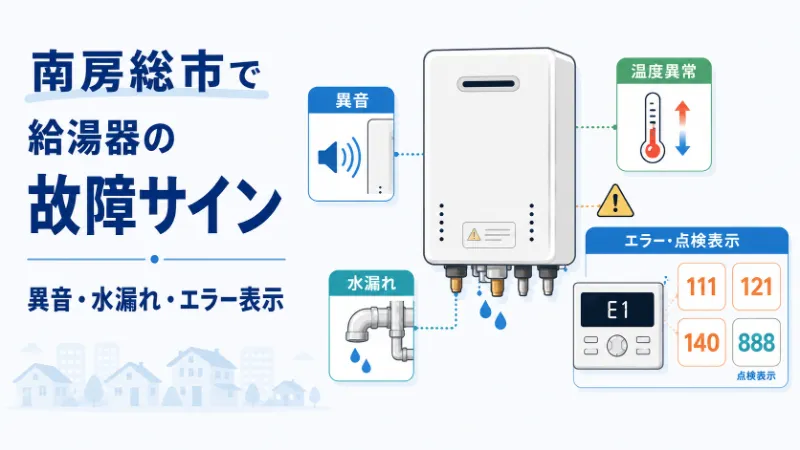 給湯器の故障サインとエラーコード