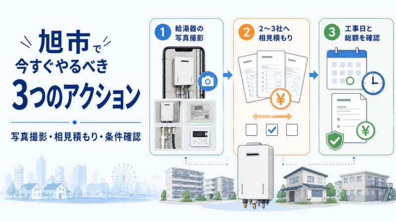 旭市で給湯器交換を相談する前に行う3つの準備