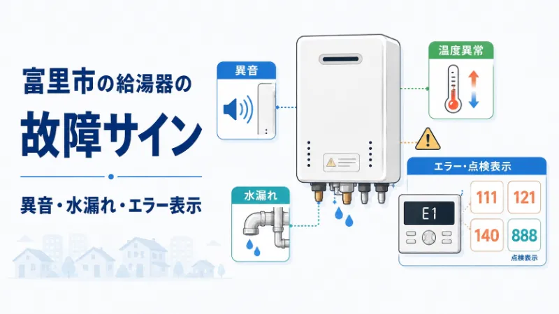 給湯器の故障サインとエラーコード
