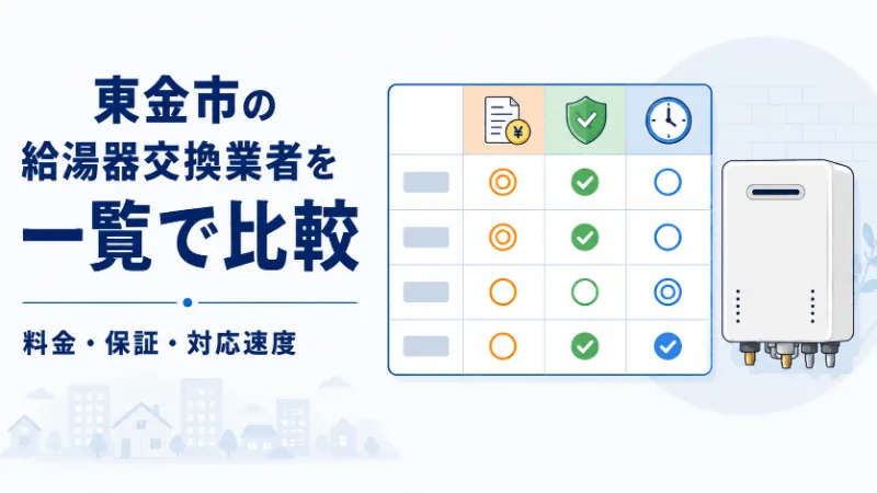 東金市の給湯器交換業者比較一覧