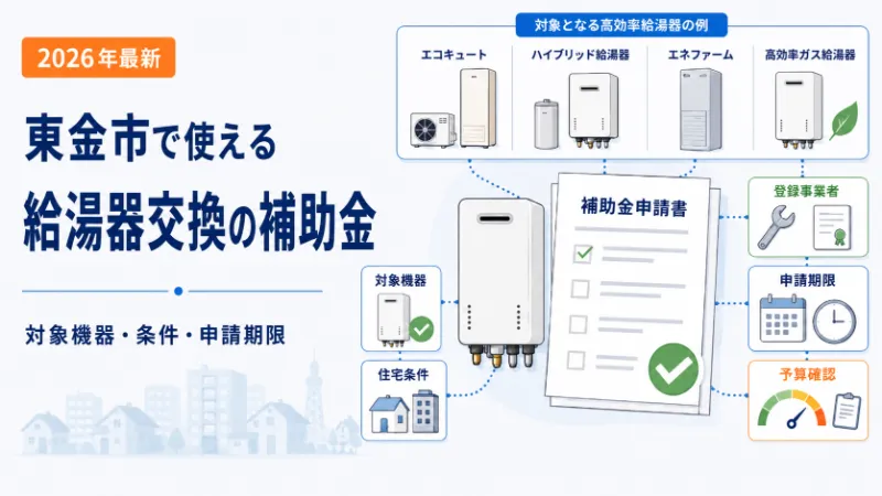 東金市で使える給湯器交換の補助金