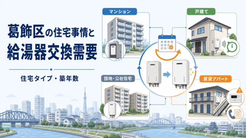 葛飾区の住宅事情と給湯器交換需要