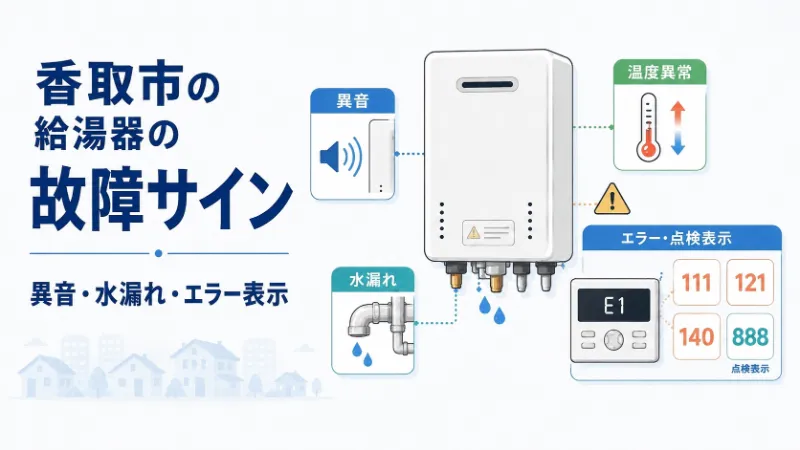 給湯器の故障サインとエラーコード