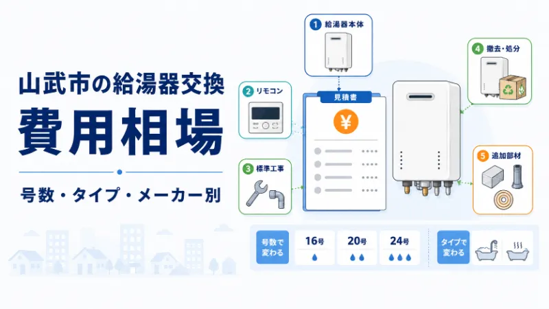山武市の給湯器交換費用相場