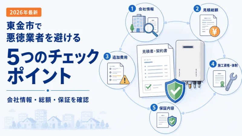 給湯器交換の悪徳業者を避けるチェックポイント