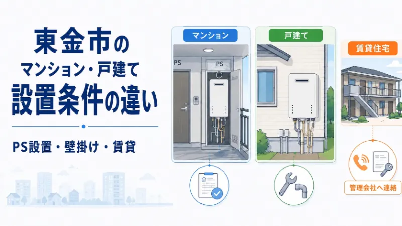 東金市のマンション・戸建ての給湯器設置事情