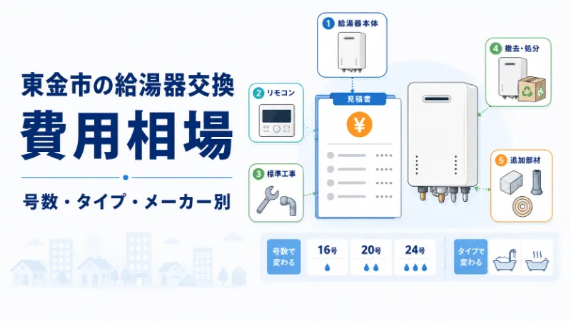 東金市の給湯器交換費用相場