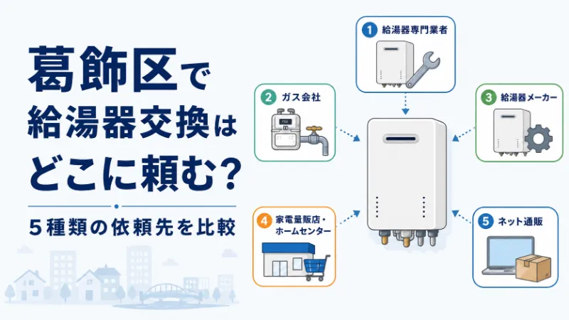 葛飾区で給湯器交換を依頼できる5種類の相談先
