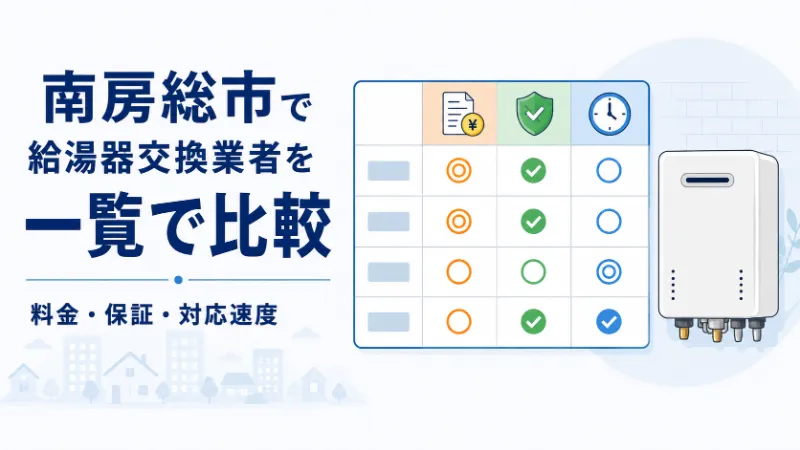 南房総市の給湯器交換業者比較一覧