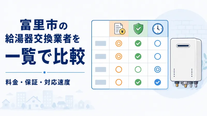 富里市の給湯器交換業者比較一覧