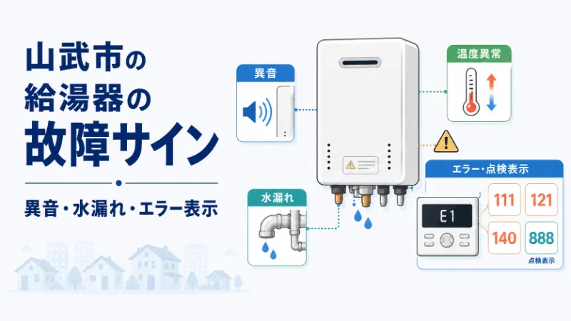 給湯器の故障サインとエラーコード
