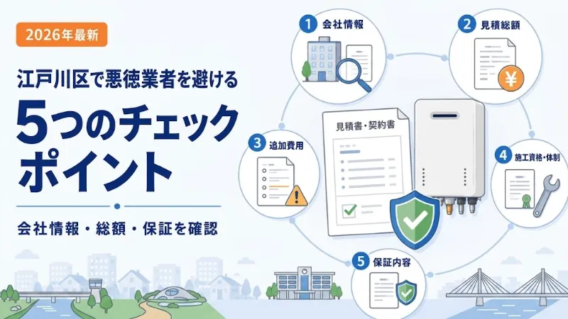 悪徳業者を避ける5つのチェックポイント