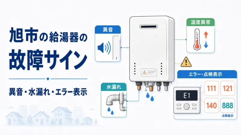 給湯器の故障サインとエラーコード