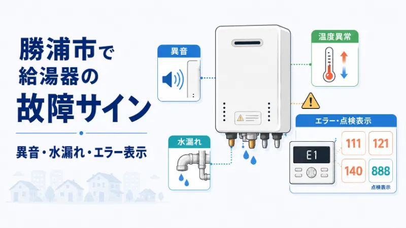 給湯器の故障サインとエラーコード