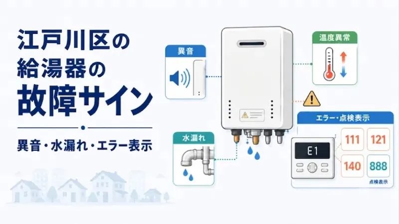 給湯器の故障サインとエラーコード