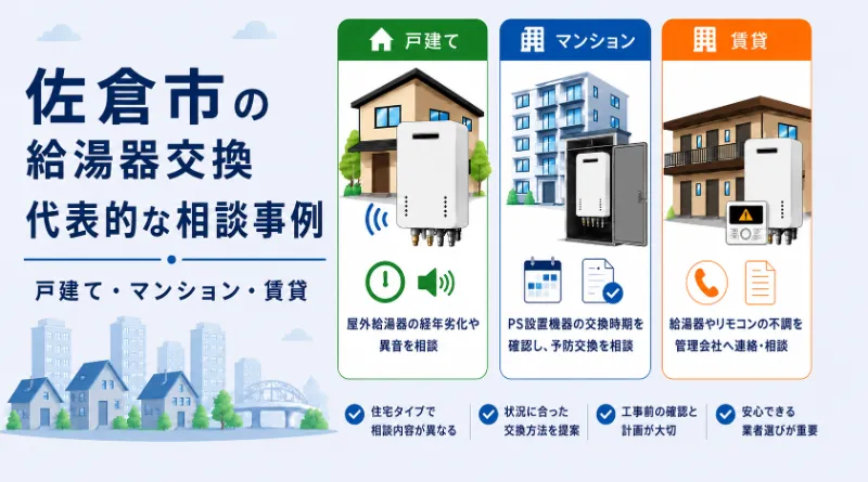 佐倉市の給湯器交換相談事例