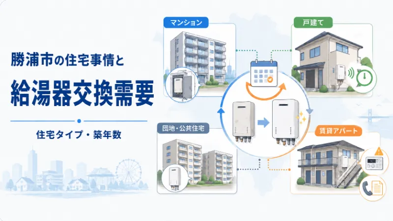 勝浦市の住宅事情と給湯器交換需要