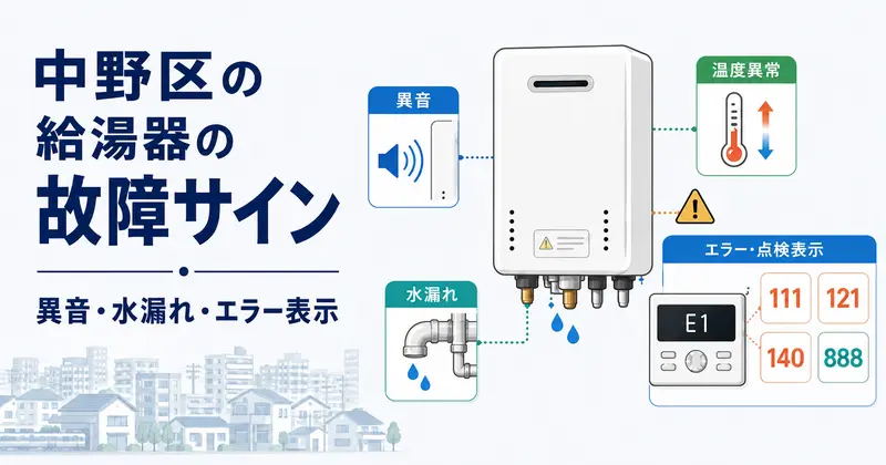 給湯器の故障サインとエラーコード