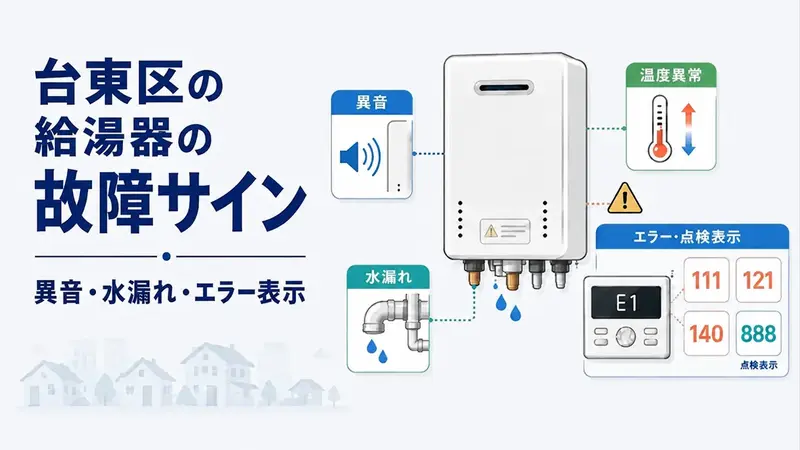 給湯器の故障サインとエラーコード