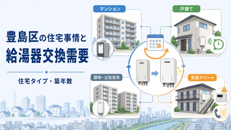 豊島区の住宅事情と給湯器交換需要