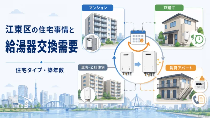 江東区の住宅事情と給湯器交換需要 住宅タイプ・築年数