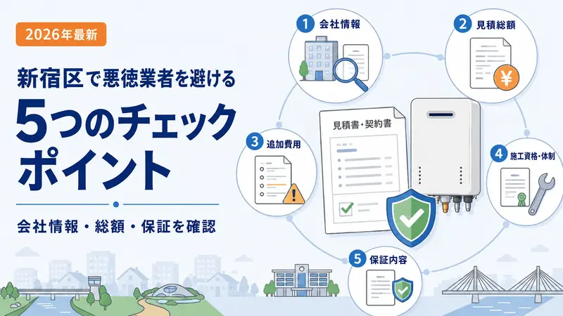 悪徳業者を避ける5つのチェックポイント