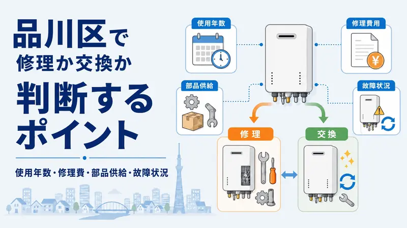 給湯器の修理と交換の判断基準
