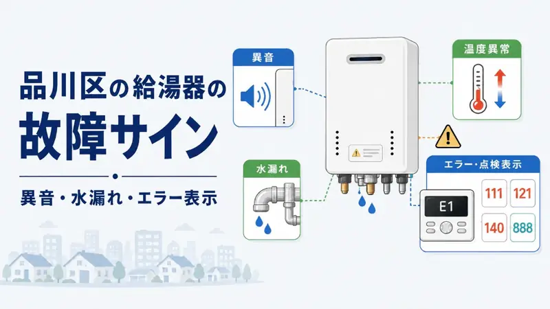 給湯器の故障サインとエラーコード
