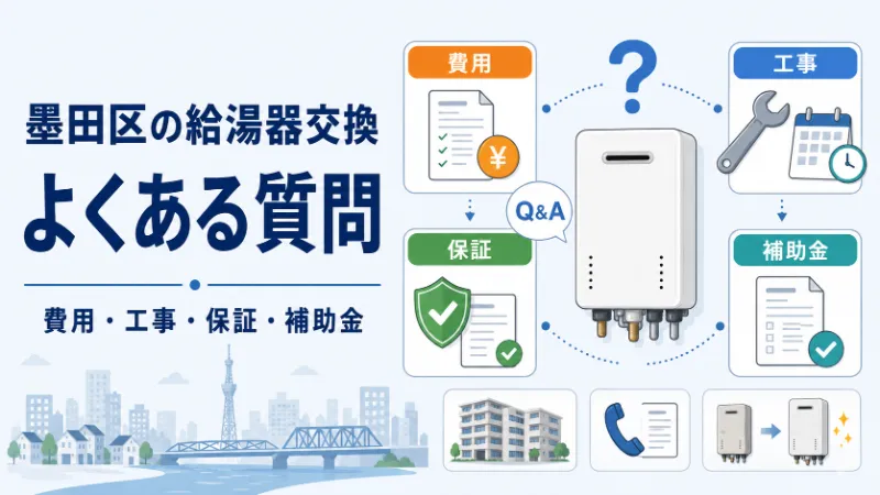墨田区の給湯器交換でよくある質問 費用・工事・保証・補助金
