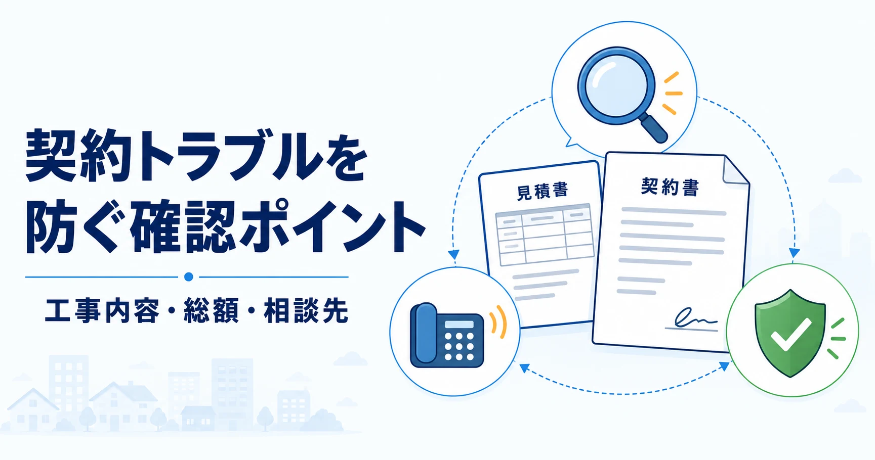 契約前に工事内容・総額・相談先を確認
