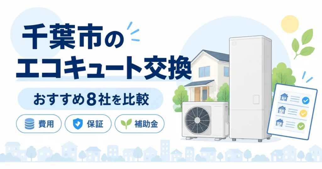 千葉市のエコキュート交換おすすめ8社を費用・保証・補助金で比較