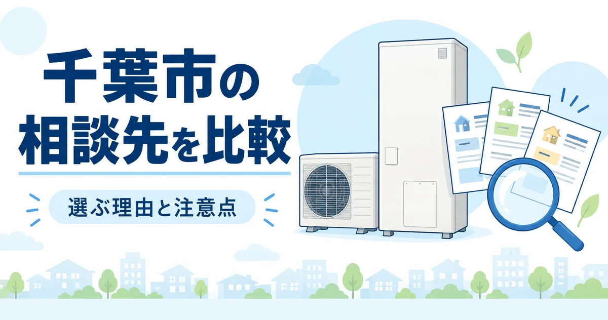 千葉市のエコキュート交換おすすめ8社｜選ぶ理由と注意点のイラスト